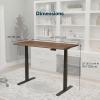 Vari ComfortEdge 60×30 Inch Adjustable Electric Standing Desk with TechTrack – Sit Stand VariDesk with Memory Presets, Included Phone Stand & Shelf, 200 LB Capacity, Tool-Free Assembly (Walnut)(Walnut)