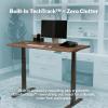 Vari ComfortEdge 60×30 Inch Adjustable Electric Standing Desk with TechTrack – Sit Stand VariDesk with Memory Presets, Included Phone Stand & Shelf, 200 LB Capacity, Tool-Free Assembly (Walnut)(Walnut)