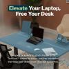 Vari ComfortEdge 60×30 Inch Adjustable Electric Standing Desk with TechTrack – Sit Stand VariDesk with Memory Presets, Included Phone Stand & Shelf, 200 LB Capacity, Tool-Free Assembly (Walnut)(TechTrack Laptop Stand)