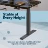 Vari ComfortEdge 72×30 Inch Adjustable Electric Standing Desk – Sit Stand VariDesk with Memory Presets, Sloped Edge, 180 LB Capacity + Tool-Free Assembly (Light Wood Top/Black Legs)(Black Marble Top / Slate Legs)