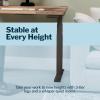 Vari ComfortEdge 72×30 Inch Adjustable Electric Standing Desk – Sit Stand VariDesk with Memory Presets, Sloped Edge, 180 LB Capacity + Tool-Free Assembly (Light Wood Top/Black Legs)(Reclaimed Wood Top / Slate Legs)