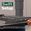 Vari ComfortEdge 72×30 Inch Adjustable Electric Standing Desk – Sit Stand VariDesk with Memory Presets, Sloped Edge, 180 LB Capacity + Tool-Free Assembly (Light Wood Top/Black Legs)(Black Marble Top / Slate Legs)