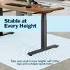 Vari ComfortEdge 72×30 Inch Adjustable Electric Standing Desk – Sit Stand VariDesk with Memory Presets, Sloped Edge, 180 LB Capacity + Tool-Free Assembly (Light Wood Top/Black Legs)(Walnut)