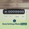 Vari ComfortEdge 72×30 Inch Adjustable Electric Standing Desk – Sit Stand VariDesk with Memory Presets, Sloped Edge, 180 LB Capacity + Tool-Free Assembly (Light Wood Top/Black Legs)(Reclaimed Wood Top / Slate Legs)