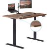 Vari ComfortEdge 72×30 Inch Adjustable Electric Standing Desk – Sit Stand VariDesk with Memory Presets, Sloped Edge, 180 LB Capacity + Tool-Free Assembly (Light Wood Top/Black Legs)(Walnut Top /Black Legs)
