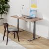 Vari ComfortEdge 72×30 Inch Adjustable Electric Standing Desk – Sit Stand VariDesk with Memory Presets, Sloped Edge, 180 LB Capacity + Tool-Free Assembly (Light Wood Top/Black Legs)(Walnut)