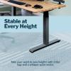 Vari ComfortEdge 72×30 Inch Adjustable Electric Standing Desk – Sit Stand VariDesk with Memory Presets, Sloped Edge, 180 LB Capacity + Tool-Free Assembly (Light Wood Top/Black Legs)(Butcher Block Top / Slate Legs)