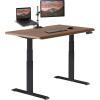 Vari ComfortEdge 72×30 Inch Adjustable Electric Standing Desk – Sit Stand VariDesk with Memory Presets, Sloped Edge, 180 LB Capacity + Tool-Free Assembly (Light Wood Top/Black Legs)(Walnut Top /Black Legs)