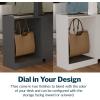 Vari Standing Desk Cubby – Under-Desk Storage Organizer with PET Felt-Lined Shelves, Drawer, Hook & Cable Management – Tool-Free Installation Electric Standing Desks (Dove Grey)